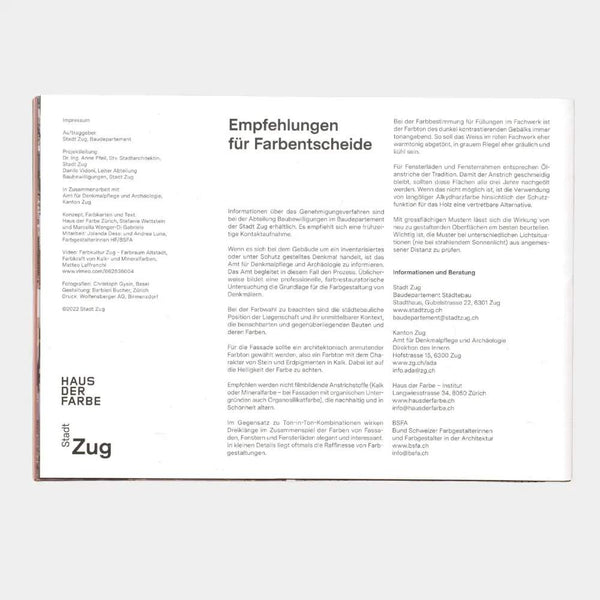 Farbkultur Zug – Farbraum Altstadt
