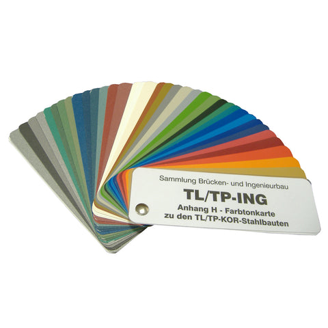 Farbfächer nach TL/TP-KOR-Stahlbauten